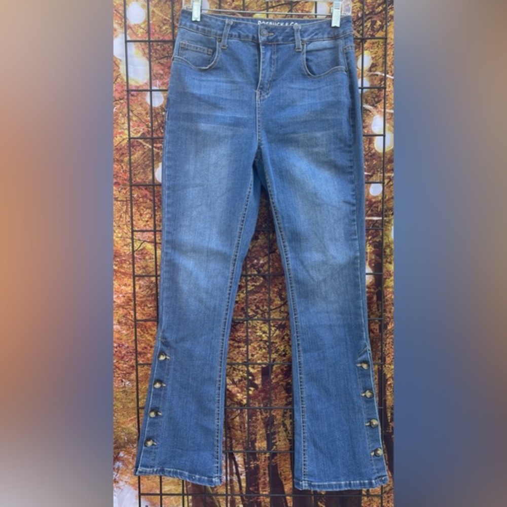 Roebuck & Co R1893 womens jeans button leg size 10